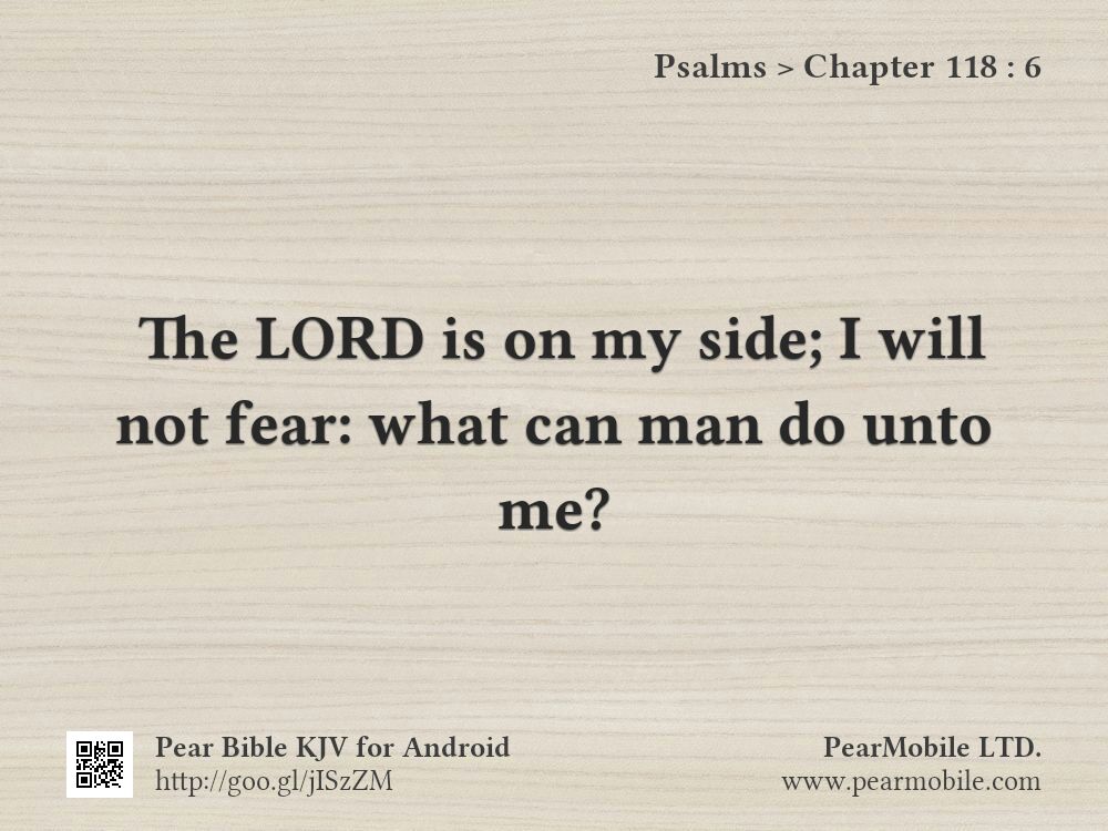 Psalms, Chapter 118:6